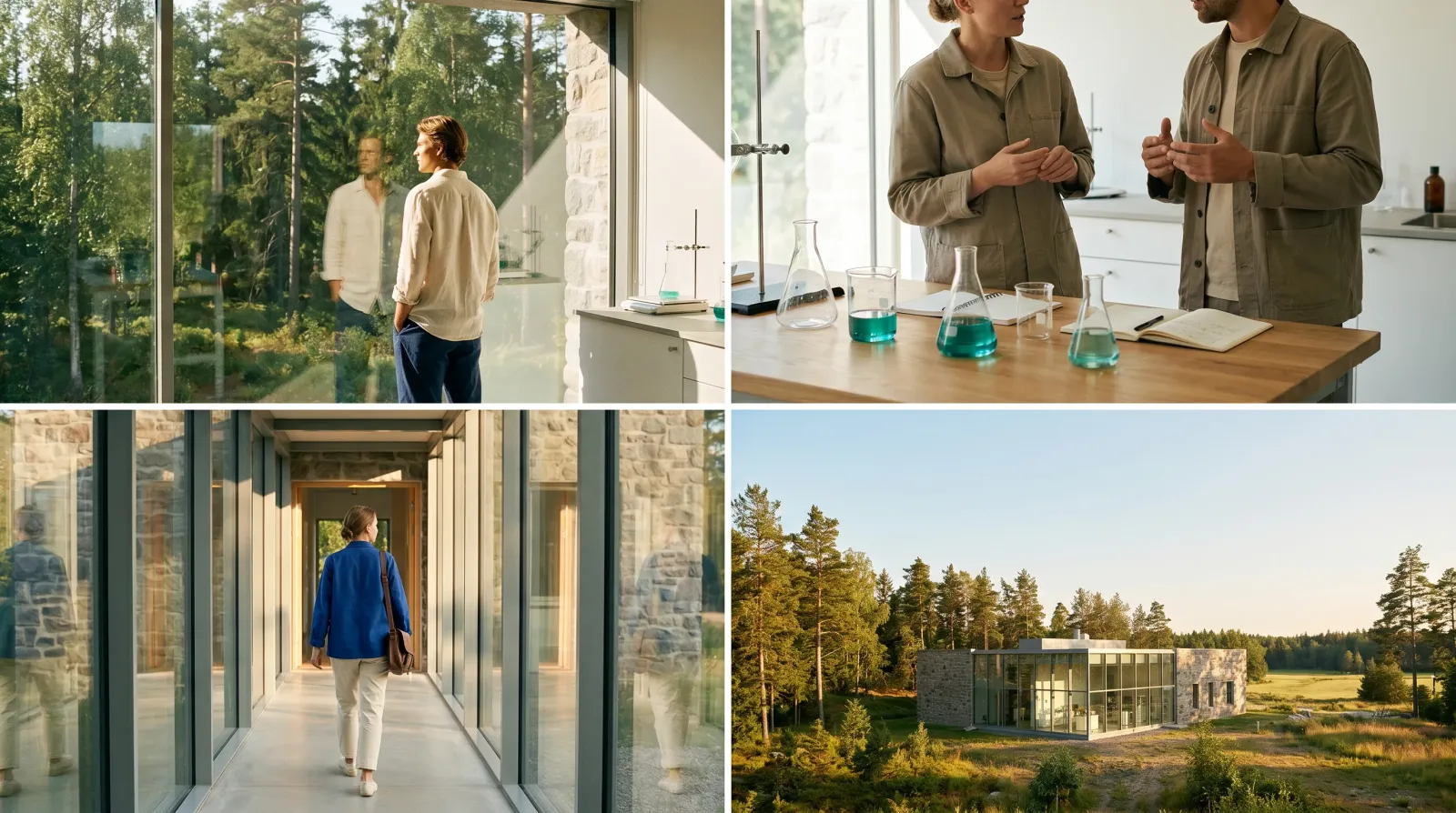 Nordic countryside lab where the formula is developed