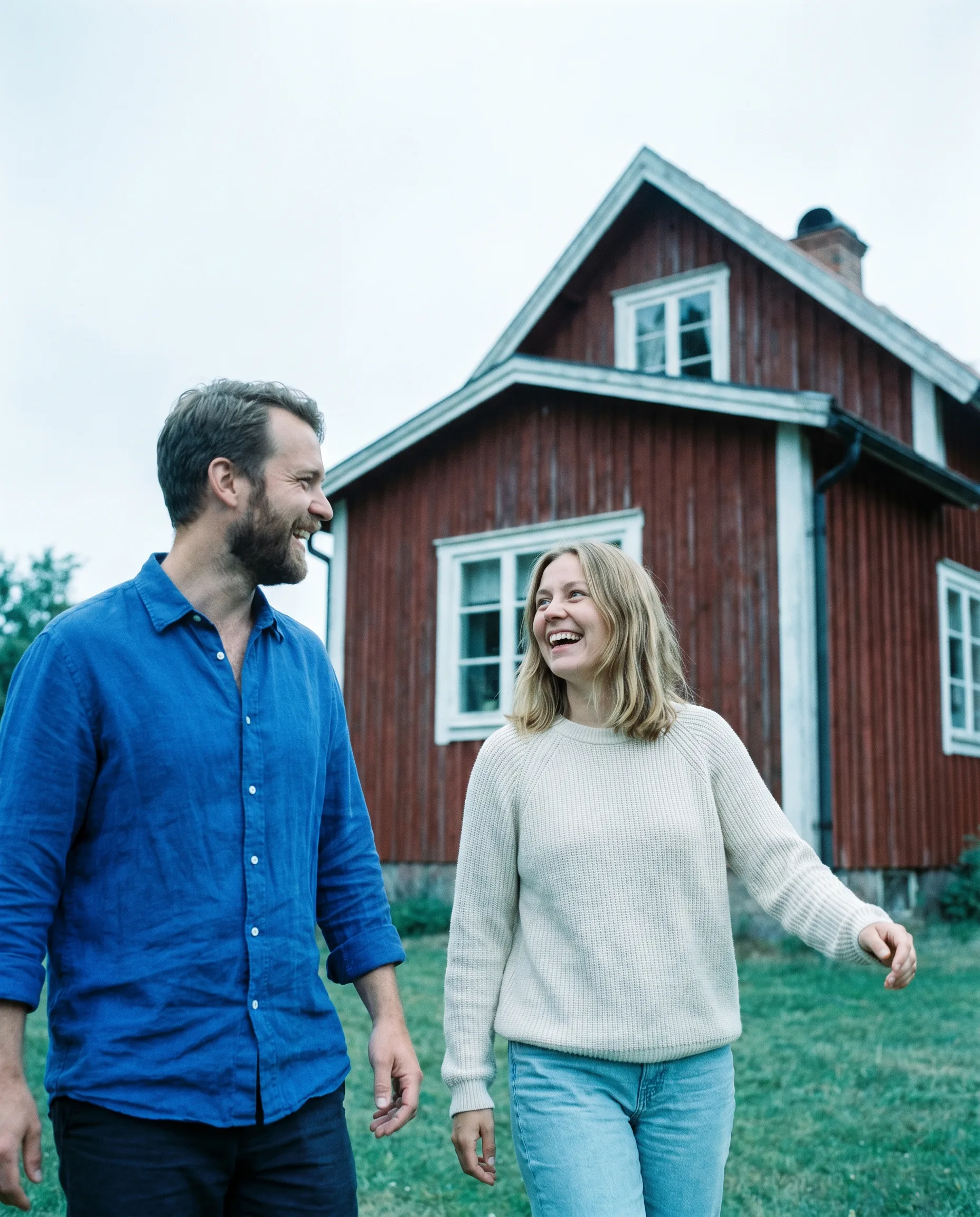 A quiet Nordic cottage at dusk, a place to rest