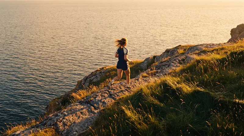 Standing on the rocks above quiet water