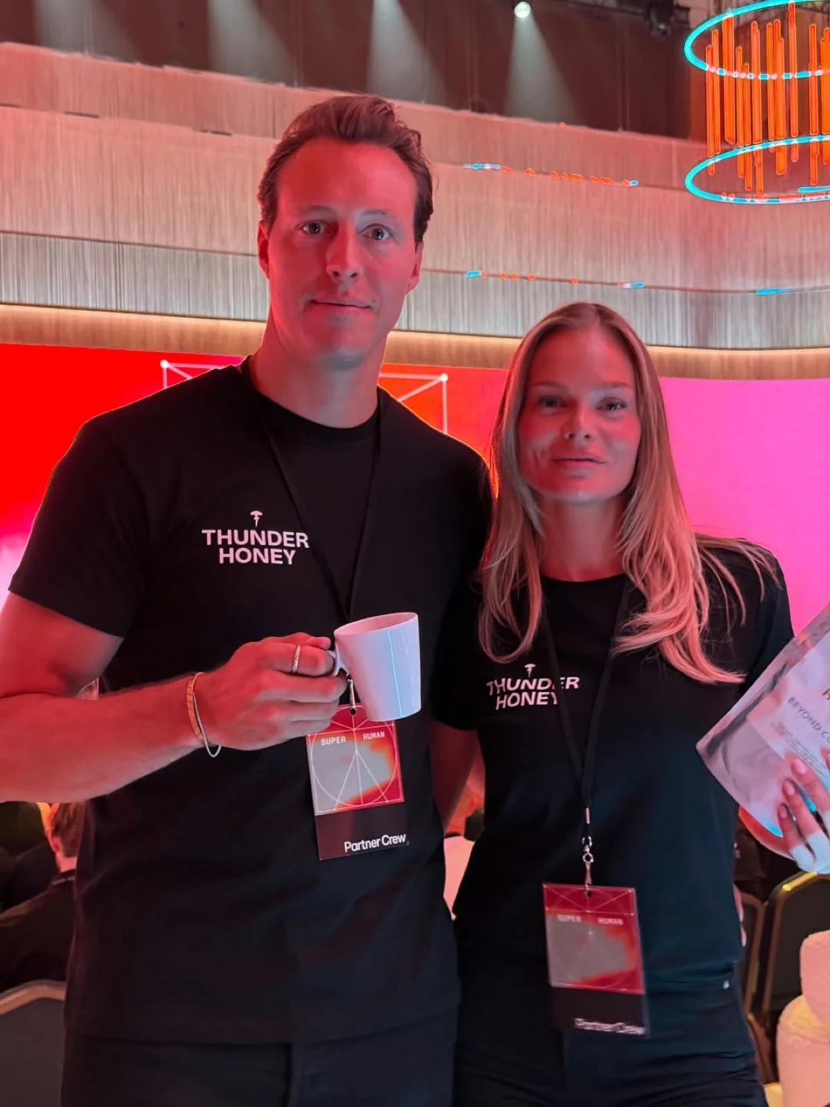 Thunder Honey founders, candid Instagram post