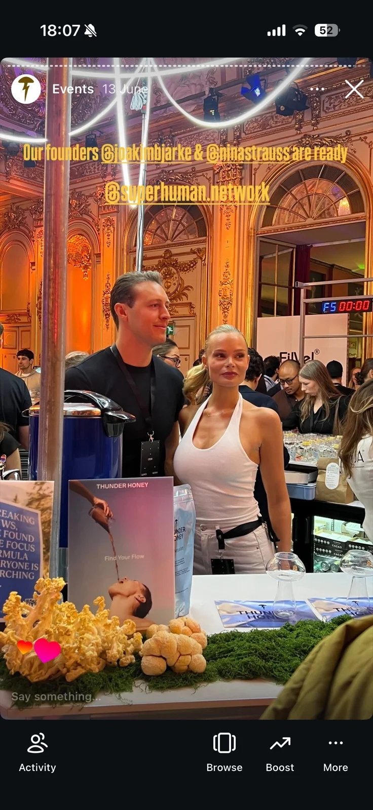 A Thunder Honey founder Instagram story