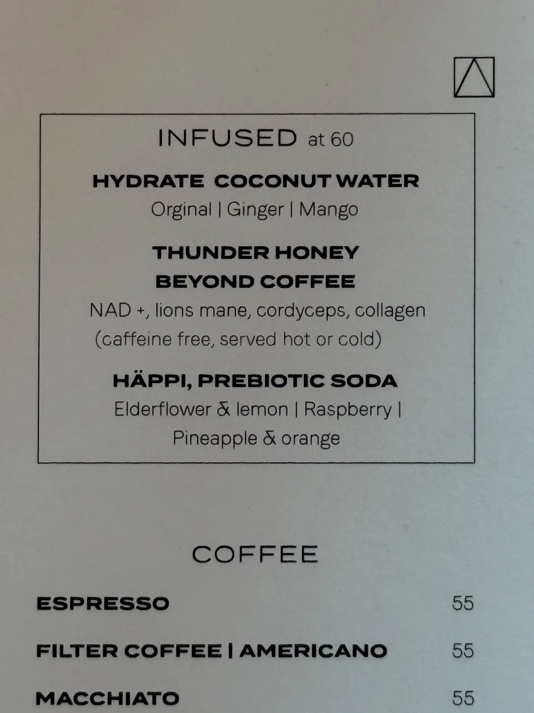 Thunder Honey on the Soho House drinks menu